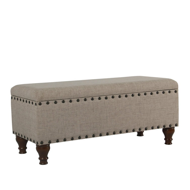 Three Posts Latimer Upholstered Flip Top Storage Bench & Reviews